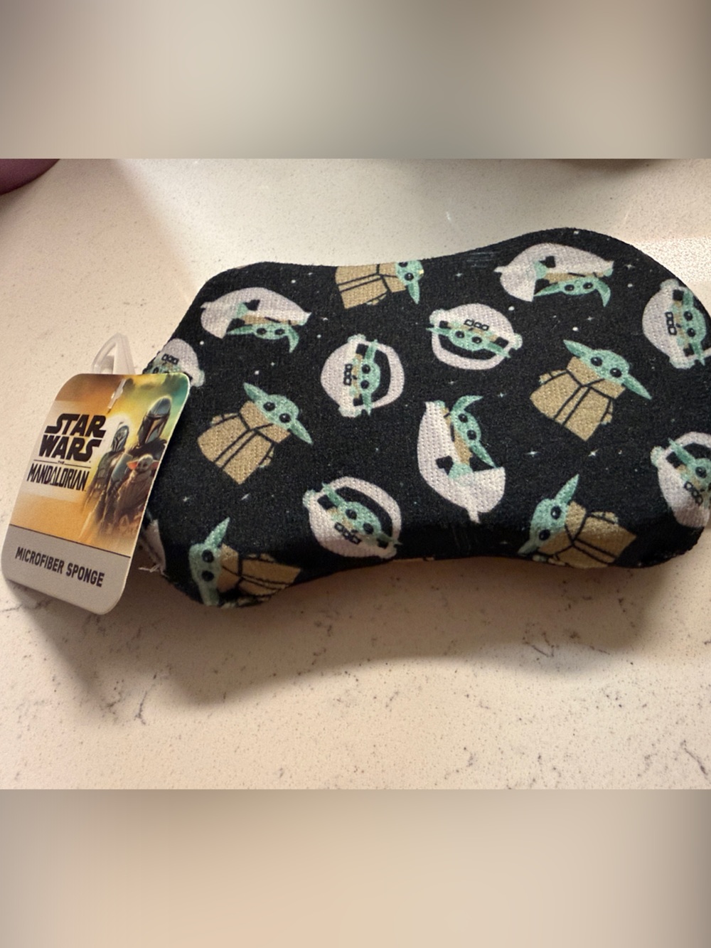 Star Wars Grogu Microfiber Sponge - Black, Green, Tan, White